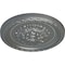 Ekena Millwork Palmetto Ceiling Medallion, Hand-Painted Platinum, 11 1/2"OD x 1"P CM11PAPLS - alternate 2